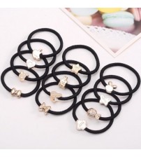 Chun buộc tóc dây màu đen